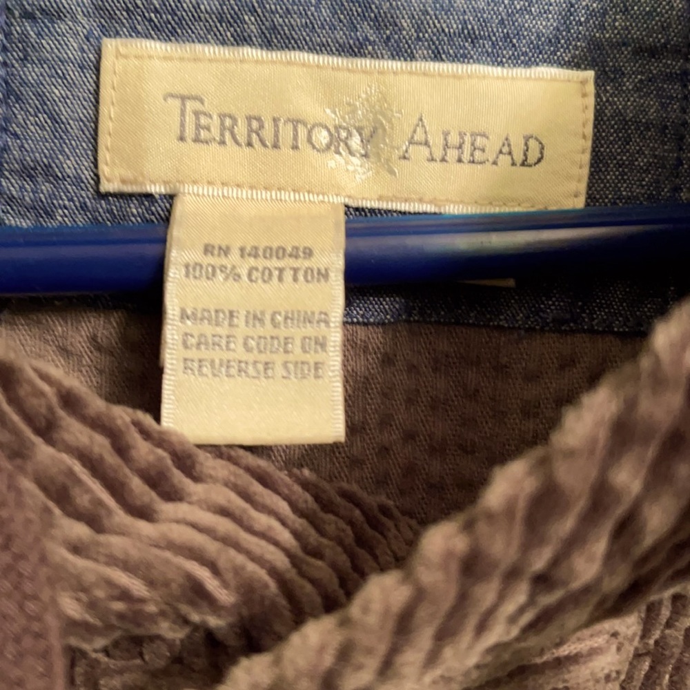 The Territory Ahead hooded heavy corduroy pullover XXL LONG SLEEVE